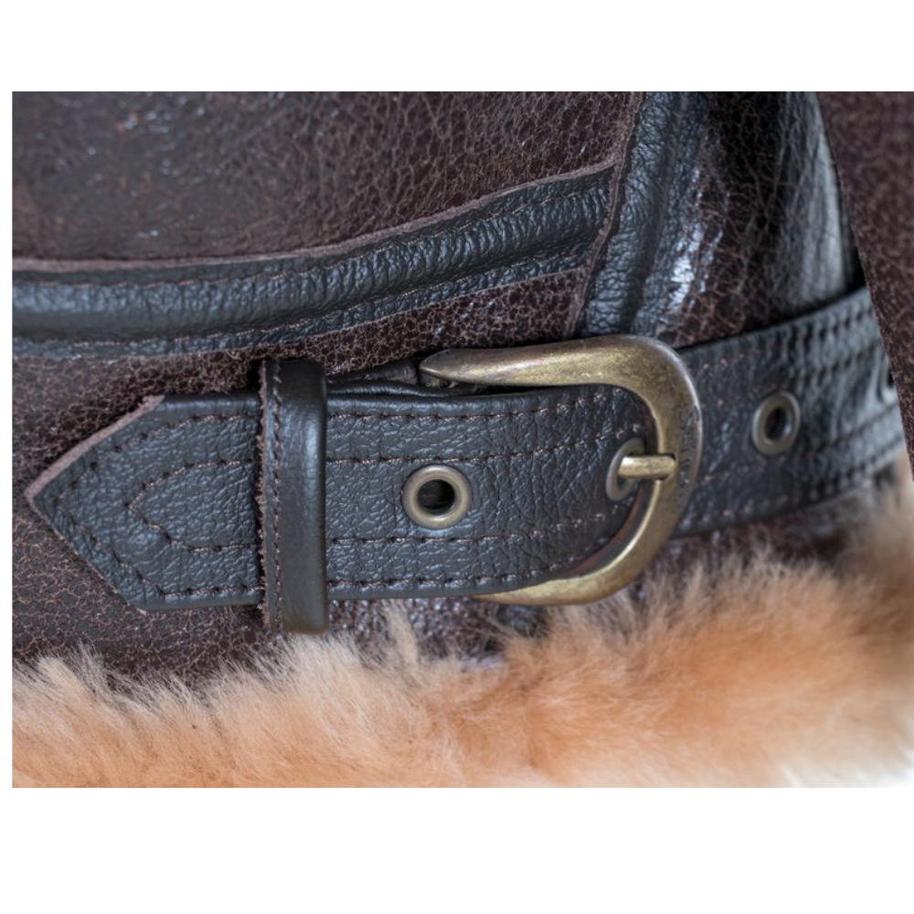 Norman B3 Brown Leather Bomber Jacket